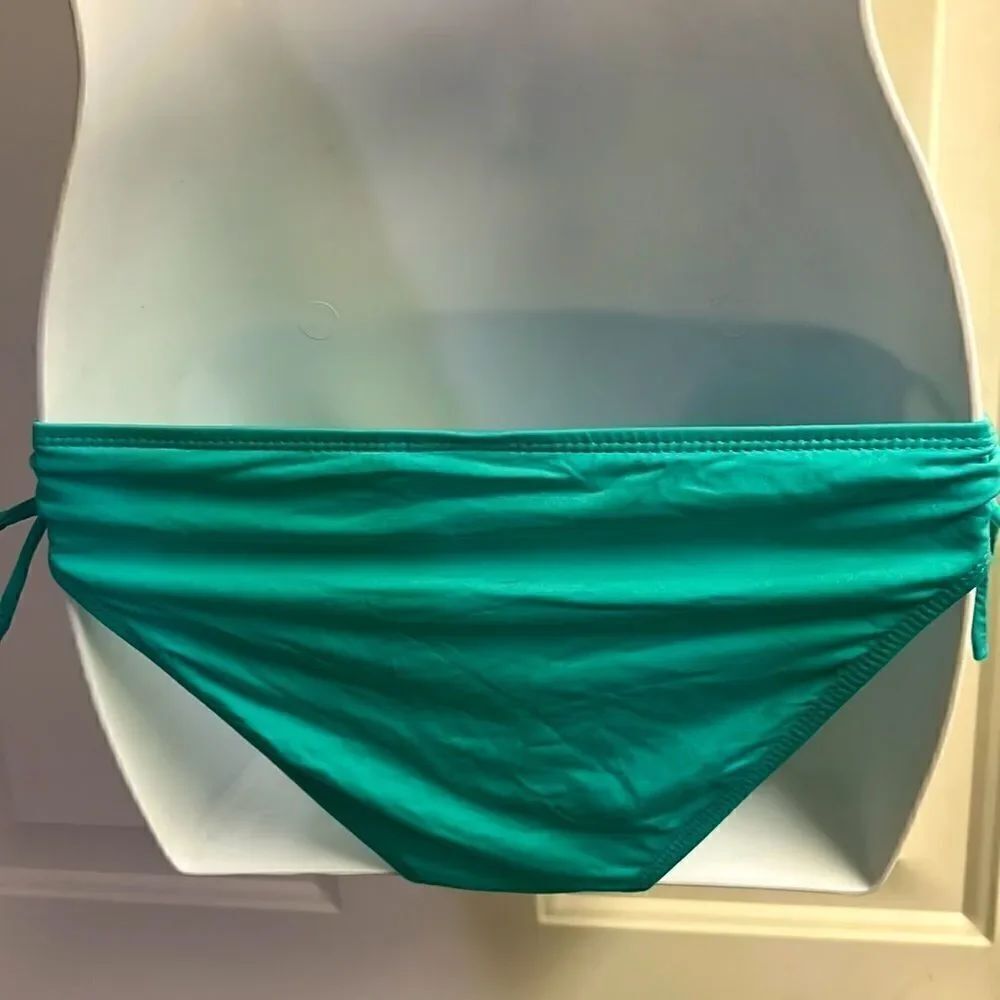 Apt. 9 String Turquoise Bikini Bottom Adjustable Side Strings - Size 6 - Picture 3 of 5